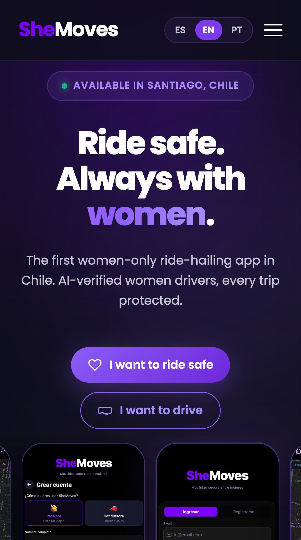 SheMoves mobile